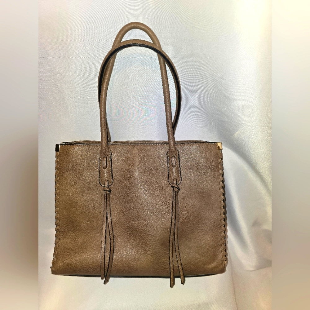 Taupe Large Tote Bag